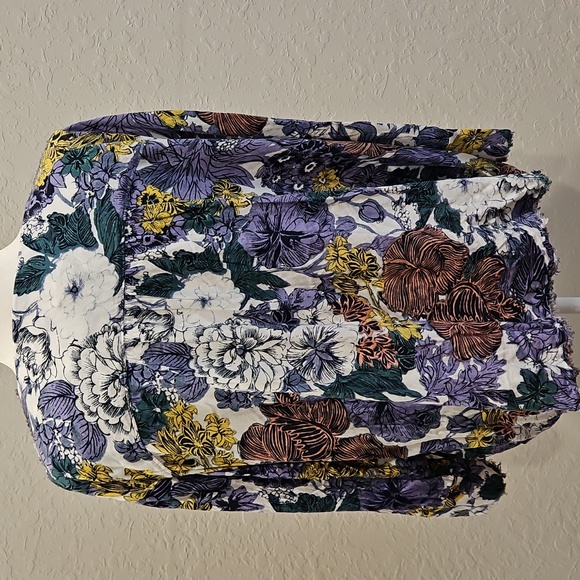 Anthropologie MAEVE Floral Print Bohemian Style Popover Top, size XL - Picture 5 of 13